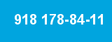 918 178-84-11 918 178-84-11